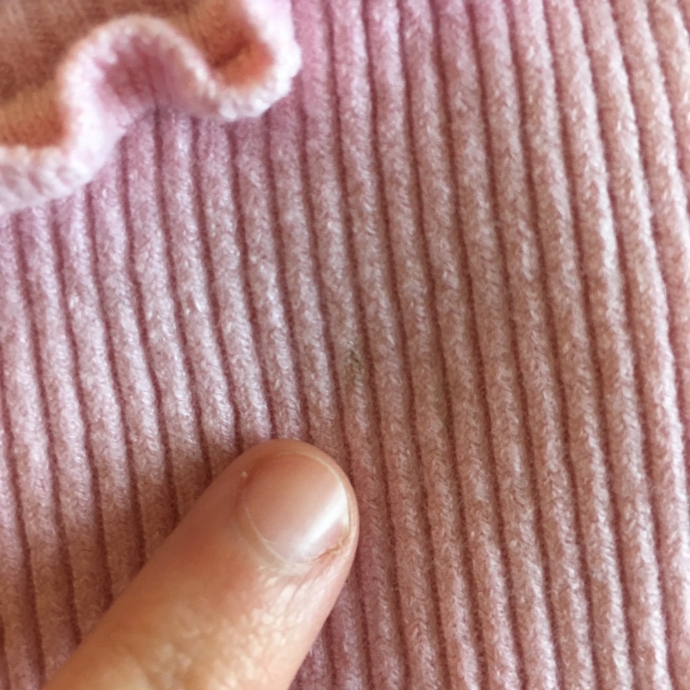 INC Ribbed Pink Ruffle Tank Top - Picture 7 of 8